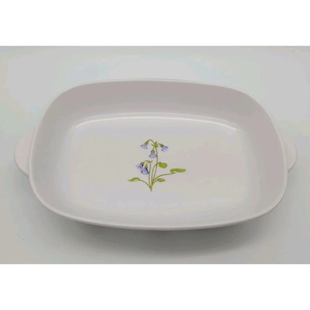 Noritake Progression Petals Plus Casserole Dish Handled Floral Botanical